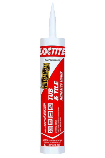 Loctite 2137997 Polyseamseal Tub & Tile Adhesive Caulk Clear 10 Oz