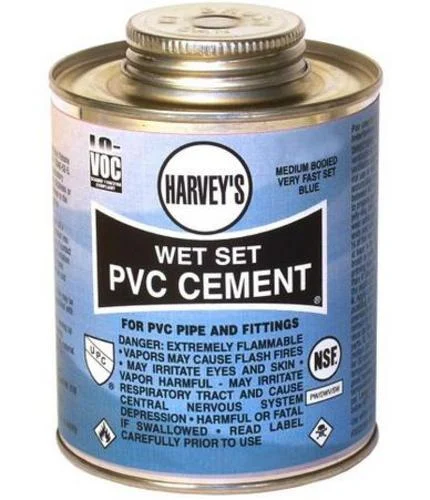 Harvey 018430-12 Wet Set PVC Cement Blue 32 Oz Pipe Adhesive