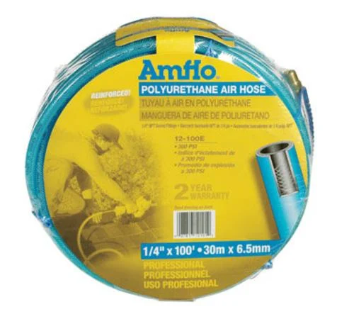Amflo 12-100 E Polyurethane Air Hose 1/4-Inch x 100-Feet for Compressed Air Tools