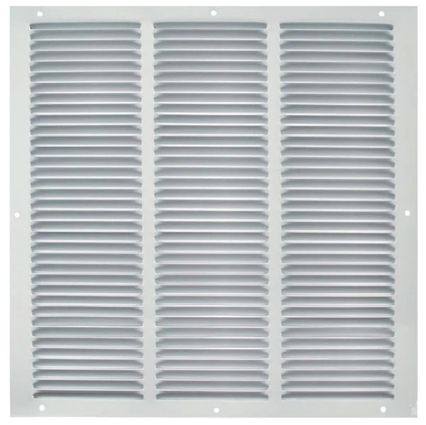 ProSource 1RA1818 18x18 Inch White Air Return Grille for HVAC Systems