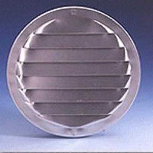 Maurice Franklin RL-100-2.5 Round Aluminum Louver with Screen Mill Finish