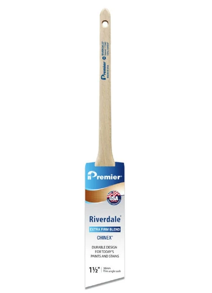 Premier 17240 Riverdale Extra Stiff Thin Angle Paint Brush Fine Detailing