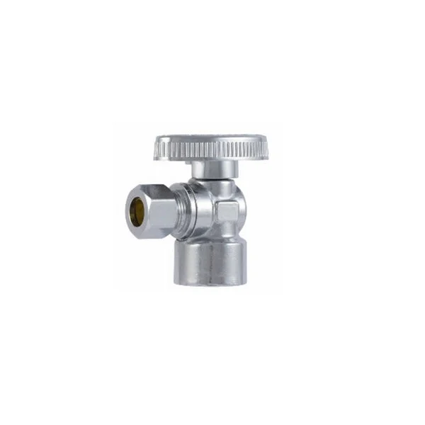 SharkBite FIPA1238Z4 Brass Iron Pipe Angle Stop Valve 1/2 x 3/8 Inch