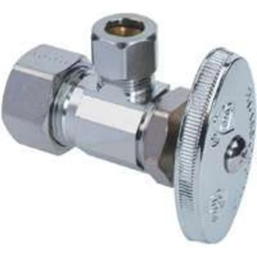 BrassCraft OCR19X C1 Water Supply Angle Stop Valve 1/2" x 3/8" Compression Fitting