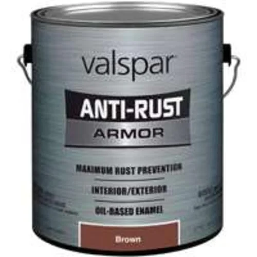 Valspar 044.0021833.007 Anti Rust Oil Based Enamel Gallon Brown Metal Paint