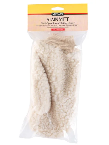 Minwax 427912010 Lambskin Stain Mitt 13-1/4 Inch for Wood Staining