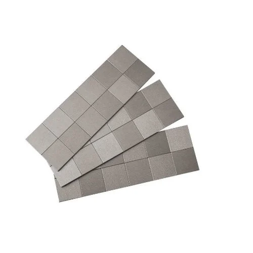 Aspect A94-50 Square Matted Backsplash Wall Tiles Brushed Stainless Modern Kitchen Decor