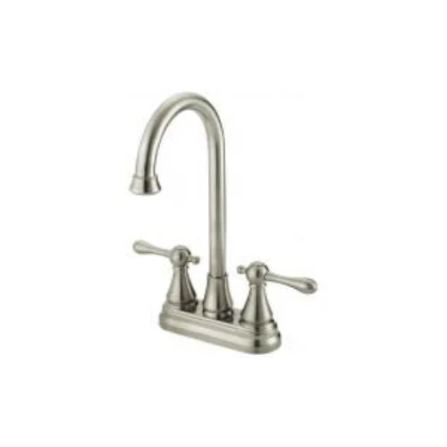 BayPointe Vintage Series Two Handle Bar Faucet Brushed Nickel Kitchen Sink Faucet