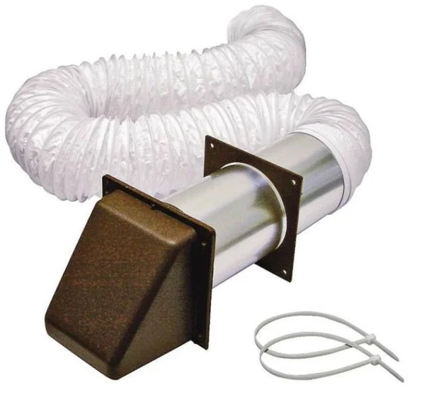 Lambro 205B Bathroom Vent Kits Brown 4 x 5 Feet Exhaust Fan Accessory