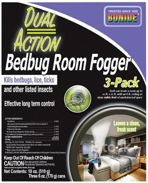 Bonide 571 Dual Action Bedbug Room Fogger 2 Oz for Pest Control