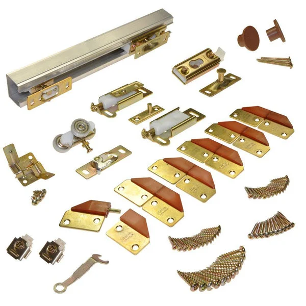 Johnson Hardware 100FD484 48-Inch Track & Hardware Set for 4-Panel Bi-Fold Doors