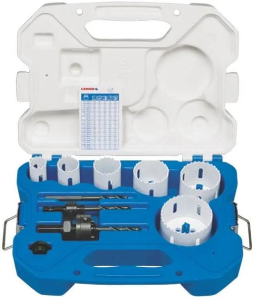 Lenox 30856C600L Electricians Speed Slot Bi-Metal Hole Saw Set 10 Piece for Professional Use