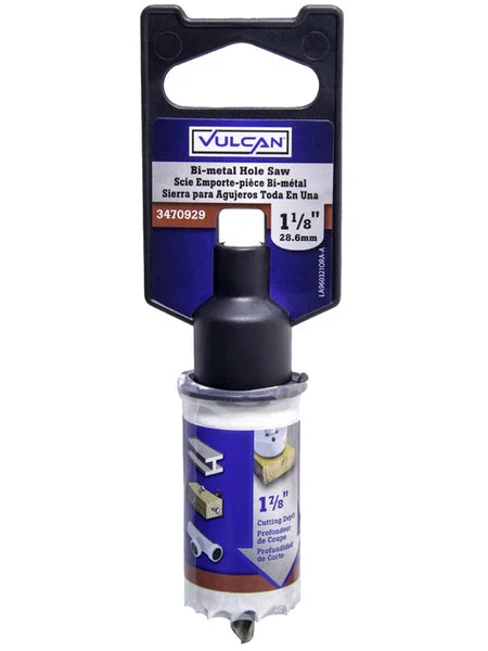 Vulcan 960321OR Bi-Metal Heavy Duty Hole Saw 1-3/4 x 1-1/8 Inch for Tough Materials