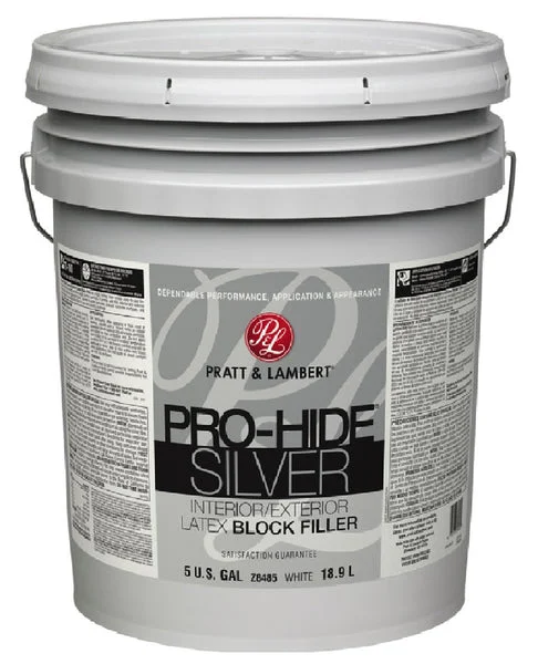 Pratt & Lambert 0000Z8485-20 Pro-Hide Silver Interior Latex Block Filler 5 Gallon