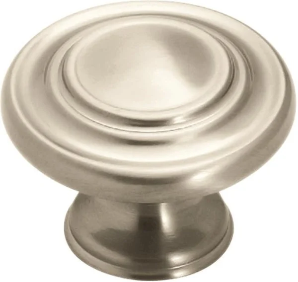 Amerock BP15862G10 Inspirations 3-Ring Round Cabinet Knob in Satin Nickel