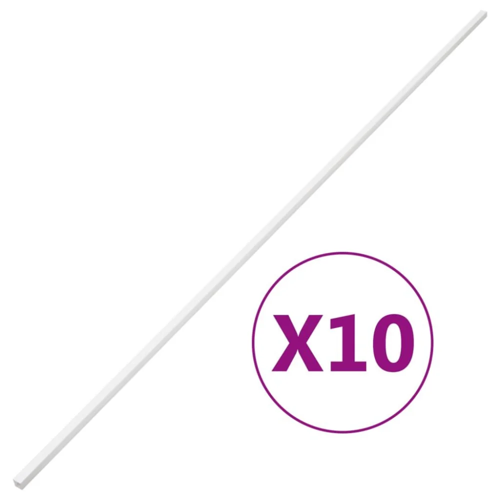 32.8 Feet PVC Cable Trunking 0.4x0.4 Inches Wire Management Channel