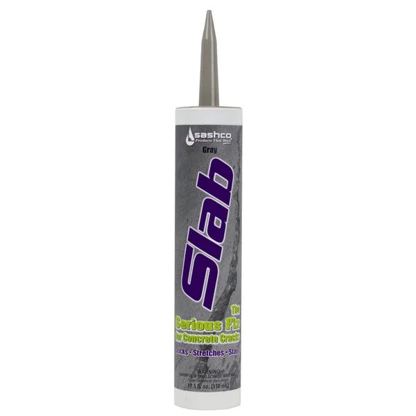 Sashco Elastomeric Caulk For Concrete Crack Repair 10.5 Oz Gray