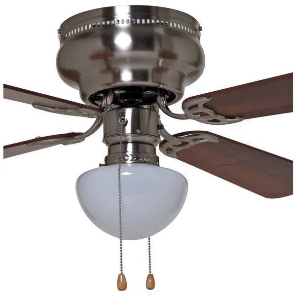 Boston Harbor 42-742T-MR-EN-BN Hugger Style Ceiling Fan Brushed Nickel