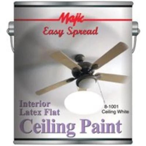 Majic 8-1001-1 Interior Latex Ceiling Paint White 1-Gallon High Coverage Coating