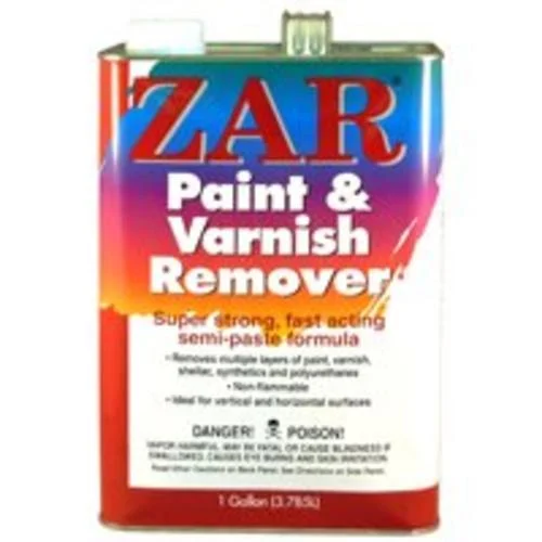 Zar 40013 Paint & Varnish Remover Gallon for Stripping Wood and Metal