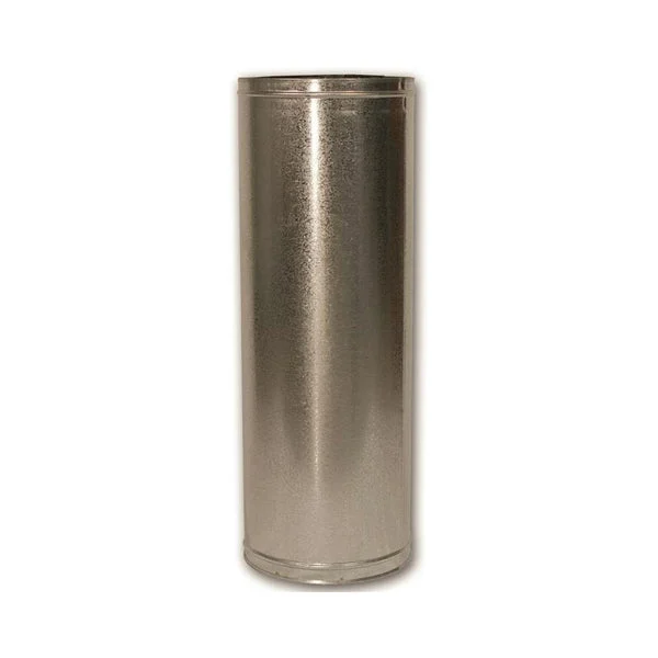 FMI 36-8DM Double Wall Insulated Chimney Pipe Steel Galvanized 8" x 36" for Venting