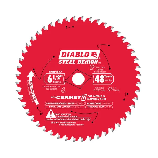 Diablo D0648CFX 6-1/2 Inch Circular Saw Blade Fine Finish Cutting