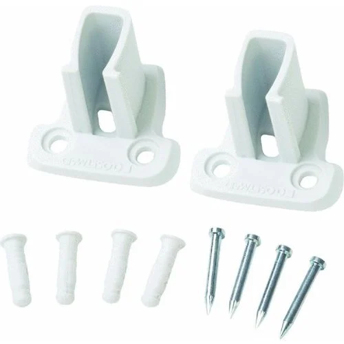 Closetmaid 1741 Low Profile Wall Bracket White for Shelving and Storage Systems