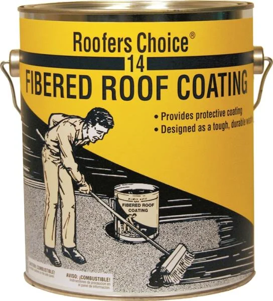 Henry RC014042 Black Roofers Choice Fibered Roof Coating 1 Gallon