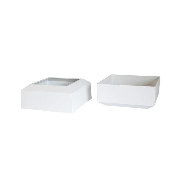 Afco Industries 800EC0750 Cap & Base Column 8 Inch White