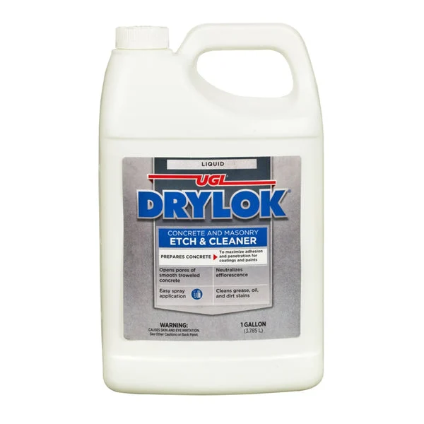 DryLock 22413 Concrete & Masonry Etch & Cleaner Gallon Acid Prep