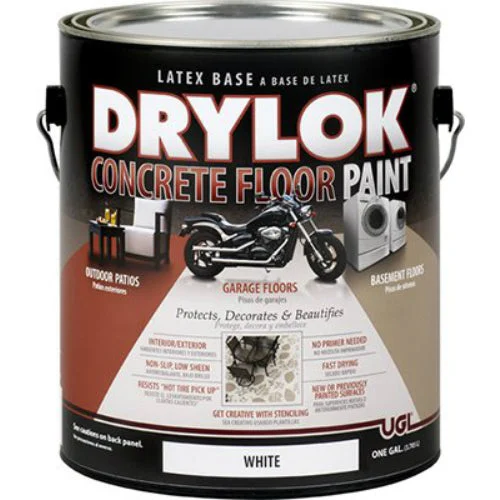 Drylok 21213 Concrete Floor Paint 1 Gallon White for Bright Surfaces