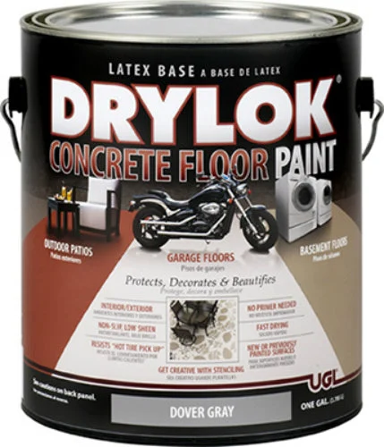 Drylok 21413 Concrete Floor Paint 1 Gallon Dover Gray for Durable Surfaces
