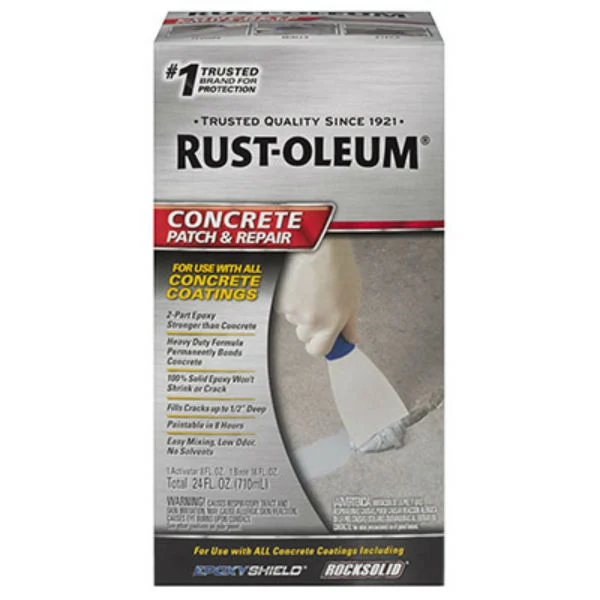 Rust-Oleum 301012 Epoxy Shield Concrete Patch & Repair Gray 24 Oz