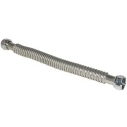 Ez-Flo 0437018 Stainless Steel Water Heater Connectors 18 Inch for Reliable Water Supply
