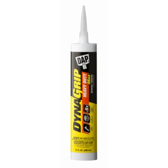 DAP DynaGrip Heavy Duty Max Construction Adhesive White 10 Oz for Bonding Materials
