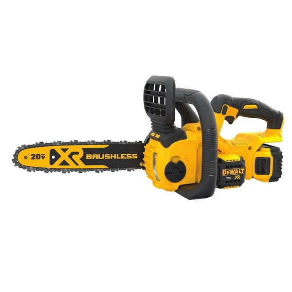 DeWalt DCCS620P1 Brushless XR Compact Cordless Chainsaw Kit 5Ah 12" 20V MAX for Professional Cutting