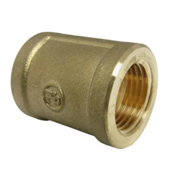 Lasco 17-9227 Lead Free Brass Coupling 1/2 Inch FPT x 1/2 Inch FPT Pipe Fitting