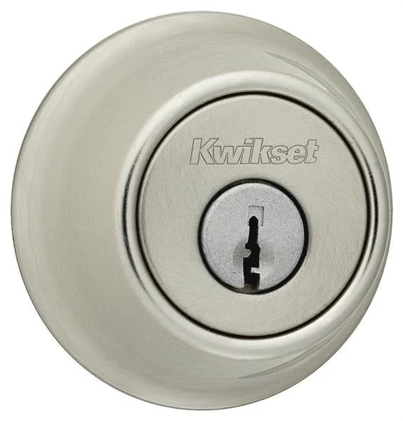 Kwikset 66015RCLRCSK3BX 660 Signature Single Cylinder Dead Bolt Satin Nickel