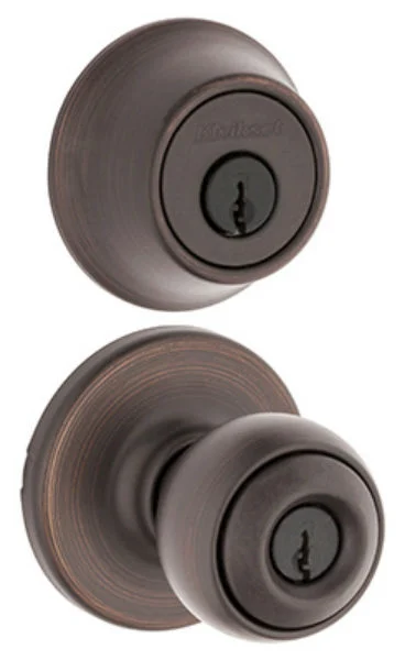 Kwikset 690P-11P-CP-K6 Single Cylinder Deadbolt Combo Pack Venetian Bronze