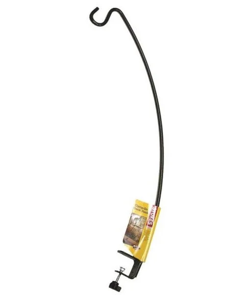 Hiatt 38015 Stokes Select Clamp-On Deck Hook 35" Black for Outdoor Organization