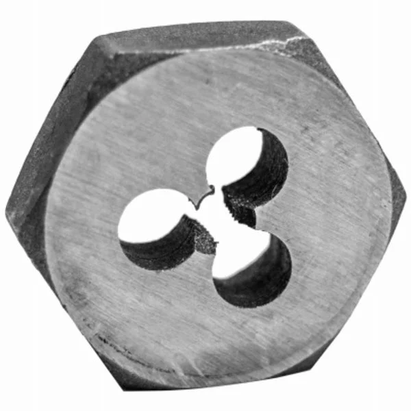 Century Drill & Tool 97607 Metric Hexagon Die High Carbon Steel Threading Tool