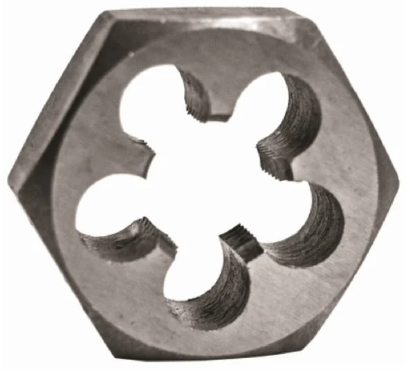 Century Drill & Tool 98216 Hexagon Die Carbon Steel for Threading