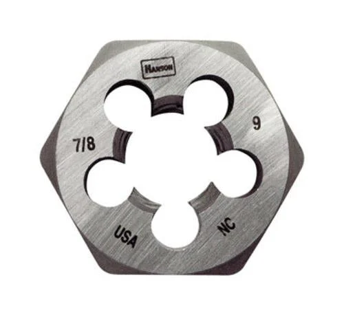 Hanson 8461 1-7/16 Inch Hexagon Die for Threading and Pipe Work