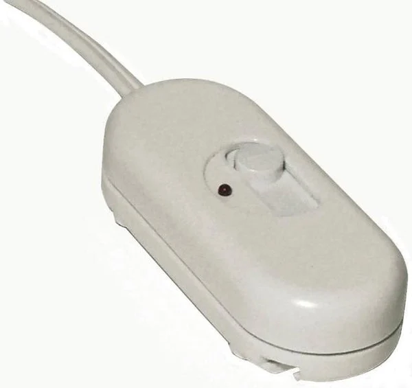 Westek 4010W Plug-In Table Top Slide Control Dimmer White for Adjustable Lighting