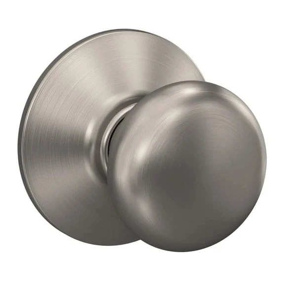 Schlage F10 PLY 619 Plymouth Passage Door Knob Satin Nickel