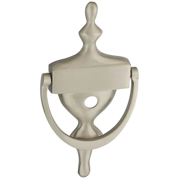 National Hardware N325-340 V1914V Door Knockers With Viewer Satin Nickel 7 Inches