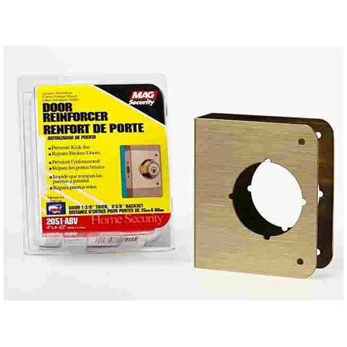 Prime-Line U 9555 Solid Brass Door Reinforcer 2-1/8 Inch for Enhanced Security