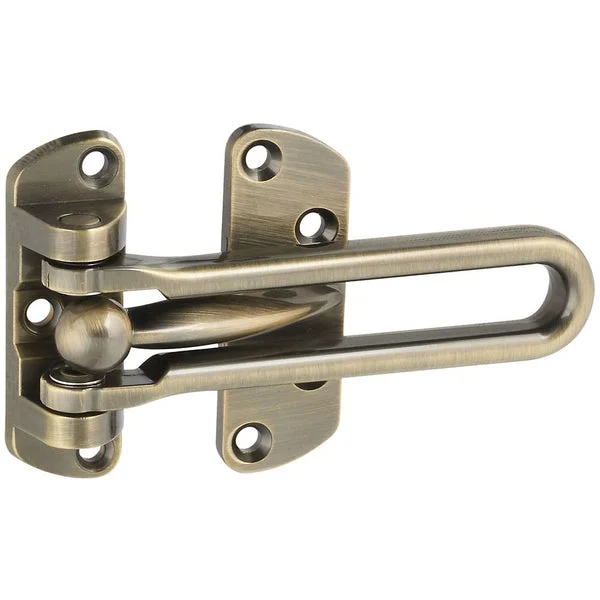 National Hardware N335-976 Door Security Guard Antique Brass for Enhanced Safety