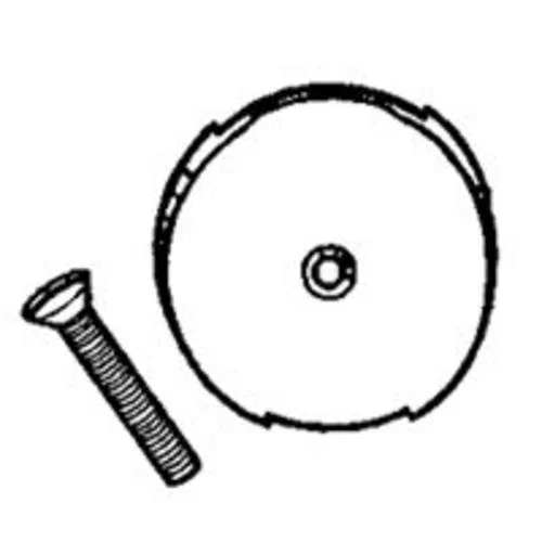 Plumb Pak PP826-10BN 1-Hole Trip Lever Face Plate with Screw Brushed Nickel