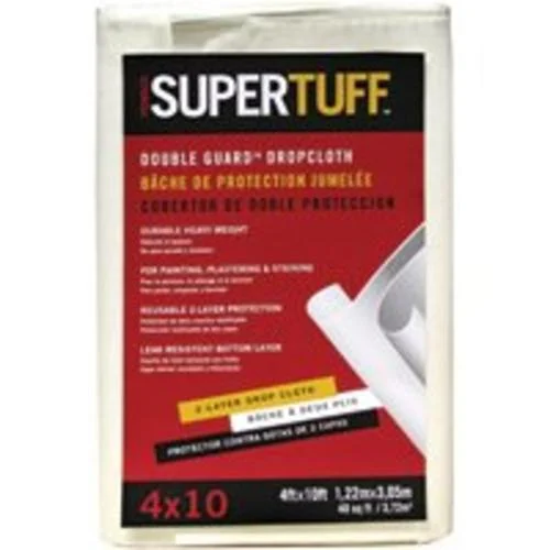 Trimaco 02602 4x10 Double Guard Dropcloth Heavy Duty Paint Protection